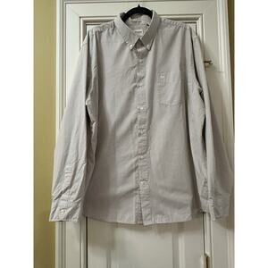 Dockers Mens Long Sleeve Button Down Shirt Classic‎ Fit Plaid Gingham XXL